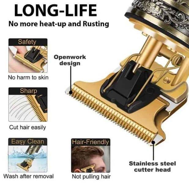 professional Trimmer with 4 comb  03123412634 2