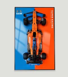 McLaren F-1 lego model wall portrait