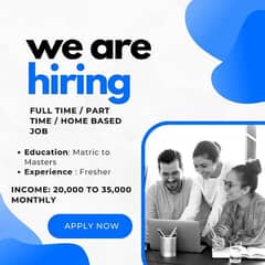 part time, Full time, Home based Jobs