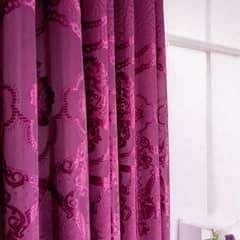 fancy megenta  curtain