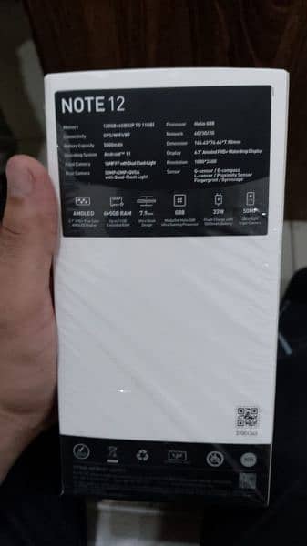 Infnix Note 12 6+3=9 Gb 128 Gb 10