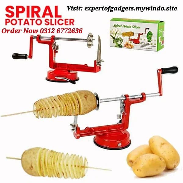 Potato Chips Maker, Manual Spiral Potato Chips Twister | Twist Machine 0