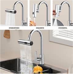 Multifunctional Kitchen Sink Waterfall Faucet Pressurized Shower Bubbl