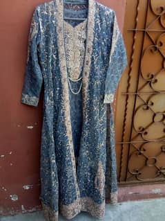 Gaon net suit with heavy embroidery