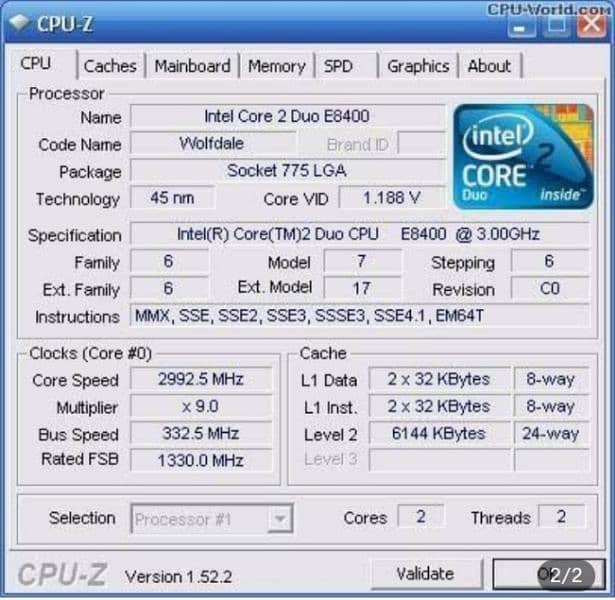 core 2 due processor ha 1