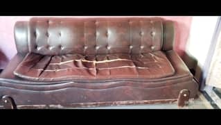 Sofa wood is completey ok only leather is damage