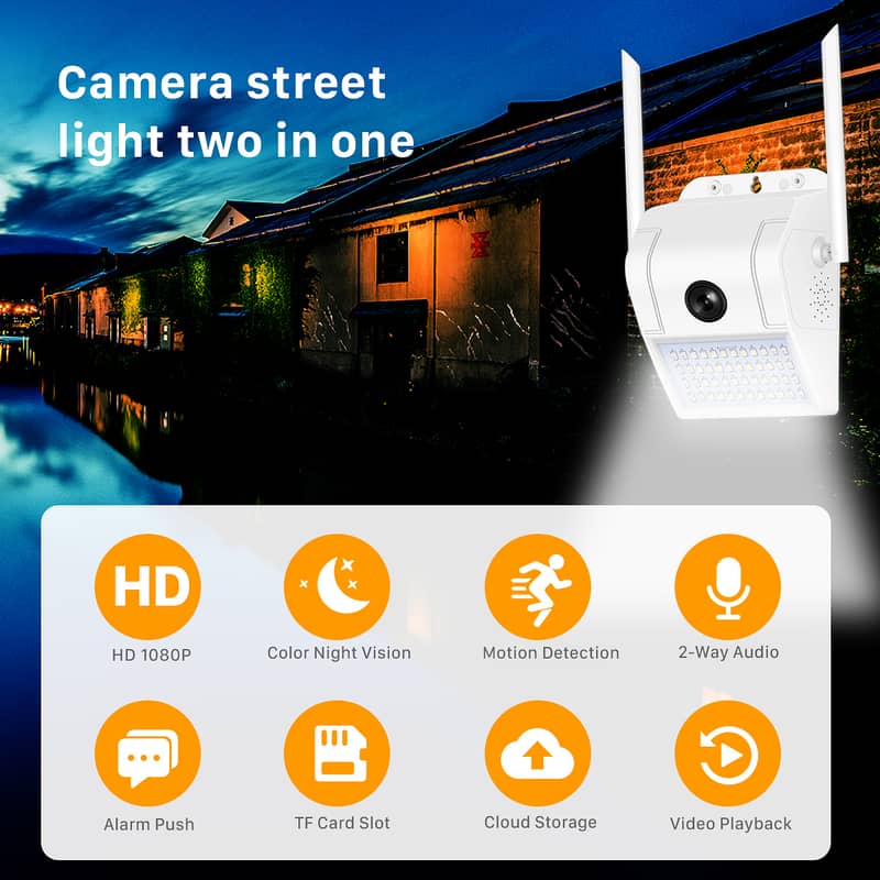 Outdoor Security Camera 1080P WiFi Surveillance Night Vision Camera 14