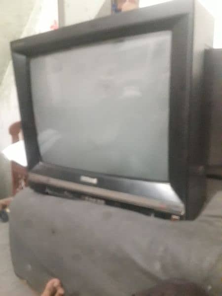 old model national Japani tv 21" ka bus awaz ni atie 0