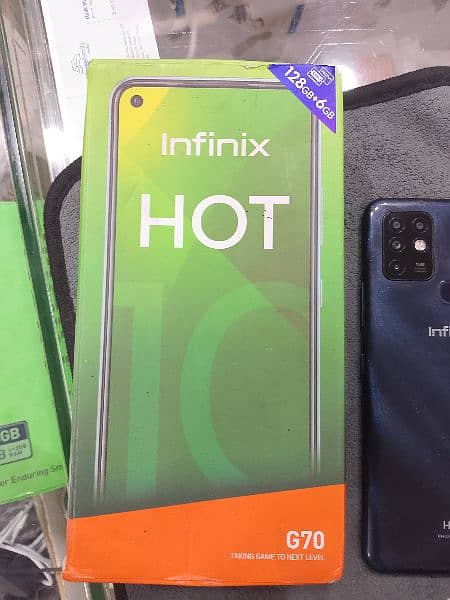 INFINIX HOT 10 6/128 WITH ONLY DABA CONDITION 10/10 1