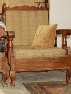 wooden 5 seater sofa set for sale