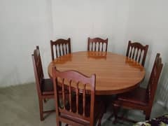 Luxury Dining Table with 6 Chairs