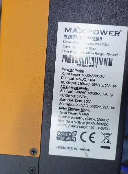 Max power 5 Kw Hybrid Solar Inverter 1