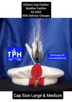 ChitraLi Cap With Markhor Feather