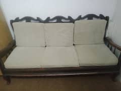 wooden sofa