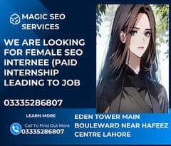 Free Training / internship of SEO for Matric / FA Females