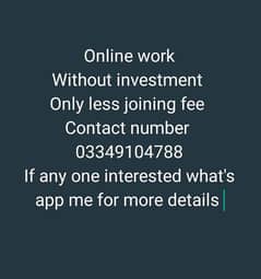 online work from home