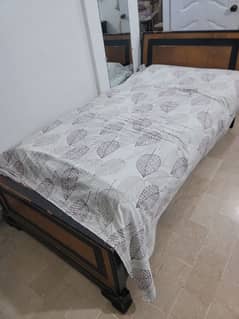 wooden single bed for sale