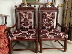 2 bedroom chairs with table