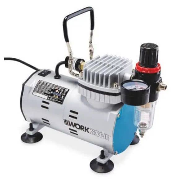 WorkZone Airbrush Compressor New 0