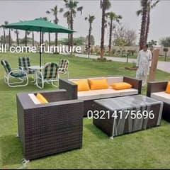 OUTDOOR GARDEN RATTAN UPVC FURNITURE SOFA SET CHAIRS TABLES BENCH