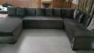 L shape single bed sofa