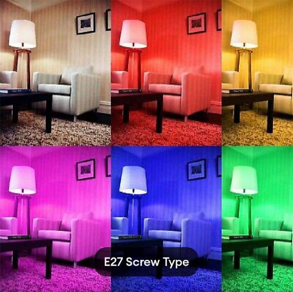 LED light multi bulb seven  colour house decoration Lamps Color 3