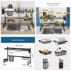 High Quality 85cm Stainless Steel Rustproof Kitchen Rack