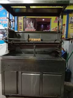 shawerma bar b q steel counter