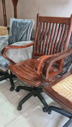 Wooden Revolving Chair/Band Wali Chair/Office Chair/Chair