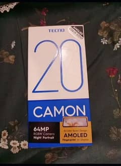 Tecno Camon 20 full box mobile for sale