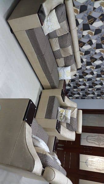 Beige color 3 set sofas for Lounge 1