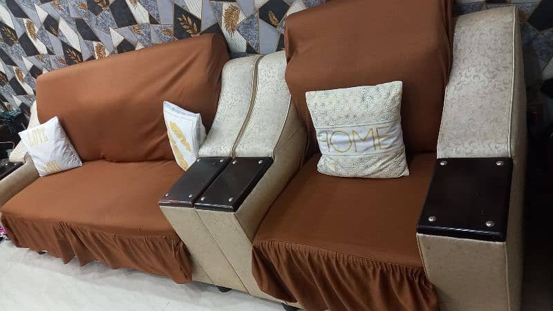 Beige color 3 set sofas for Lounge 8