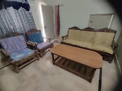 Wooden Sofa Set With Table