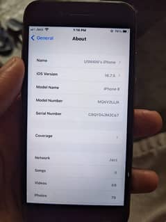 Iphone 8 64 gb PTA Approved