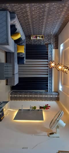 Par Day short time One BeD Room apartment Available for rent in Bahria town phase 4 and 6 empire Heights 2 Family apartment