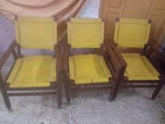 wooden chairs