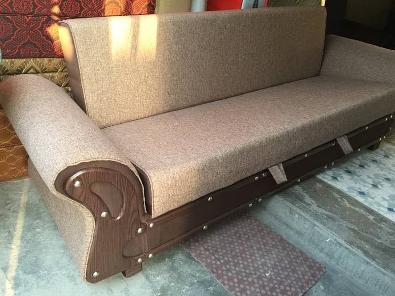 Wooden Sofa Cum Bed - Free Home Delivery 8