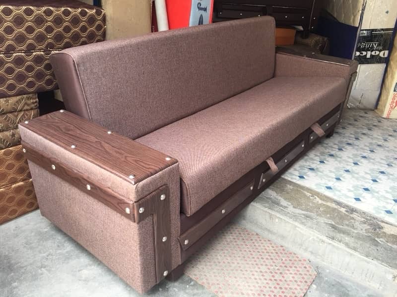 Wooden Sofa Cum Bed - Free Home Delivery 10