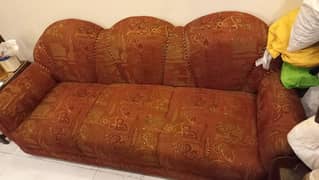 pure chiniote 3 seater red sofa