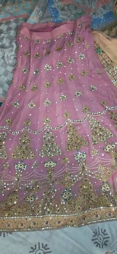 03342374499 1 tym used heavy embroidered lehnga