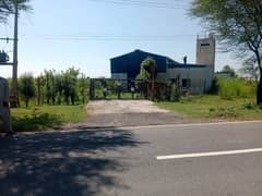 farm factory sheds for sale 7 kanal land on main road