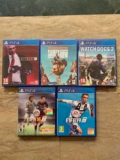 games for ps4 ,saints row ,hitman 2,watch dogs2