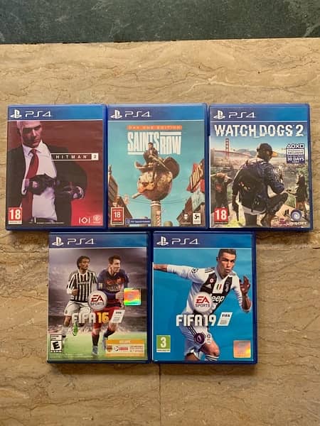 games for ps4 ,saints row ,hitman 2,watch dogs2 0