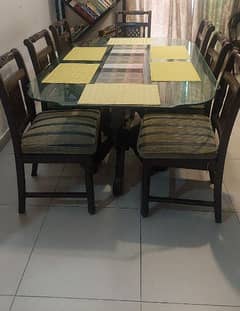 dinning table with 8 chairs