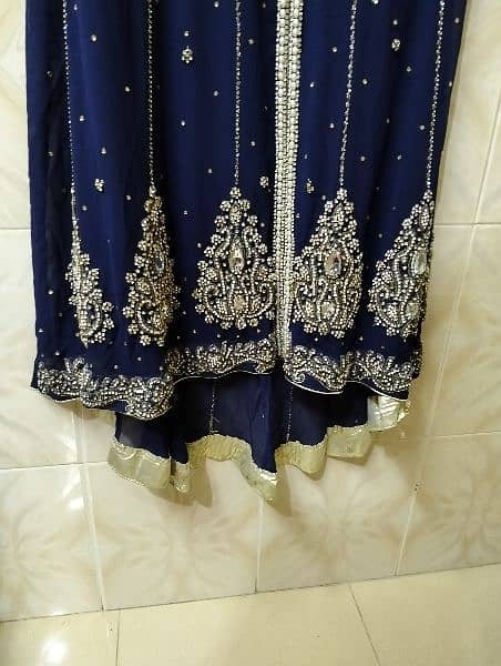 chiffon blue frock with back tale 5