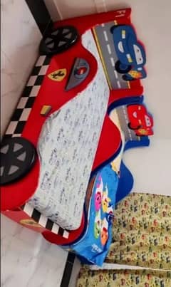 kids car shaped bed