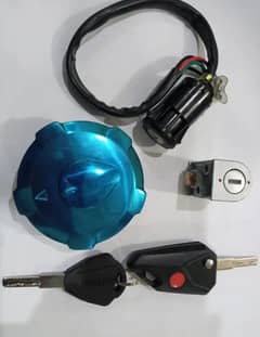 3 piece lock set computer key 125 bike parts all Pakistan delivery