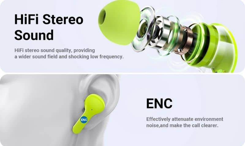 T6 Tws Earpuds Wireless

with LED Display Earphones 4