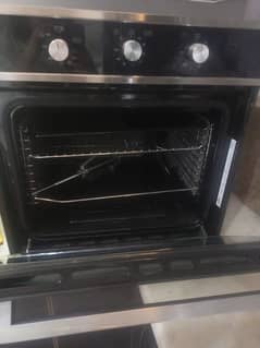 Built in new oven full size gas and electric