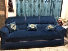 9 seater royal blue sofa set